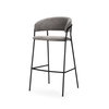 Carolyn Backless 39.8in Seat Bar Stool | Gray Fabric with Stool, Counter & Bar Stool by Mercana, 19.25" length x 20.4" width x 39.75" height thumbnail 1
