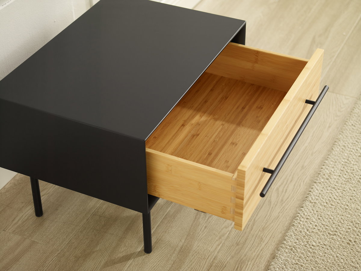 Santa Cruz 1 Drawer Nightstand, Wheat, by Greenington, 15.75" length x 22" width x 15.5" height View 2
