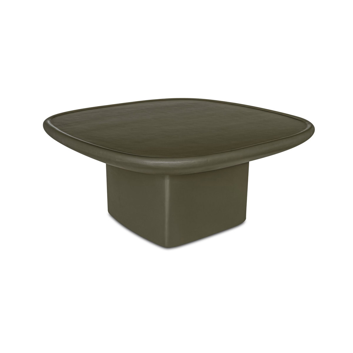 Manon Outdoor Coffee Table Deep Green, Outdoor Table by Moe's Home, 2'11" width x 1'3.5" height x 2'11" depth View 2