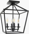 Vespera Chandelier, by Surya, 12" length x 12" width x 16" height thumbnail