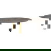 Nicko Coffee Table Black, by Moe's Home, 62.5" width x 16.25" height x 30" depth thumbnail 1