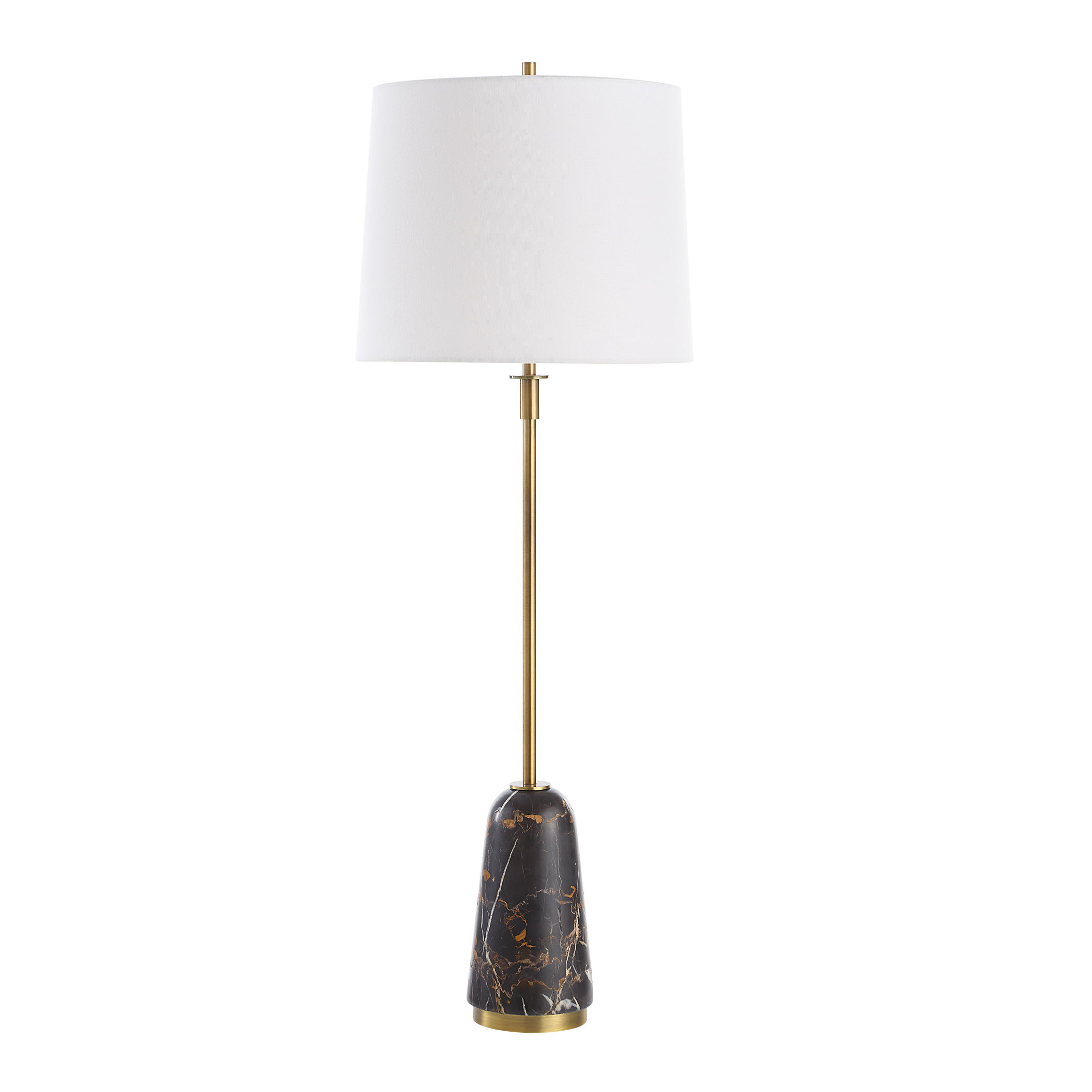 Jenson Black Marble Buffet Lamp large image 