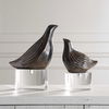 Nesting Bird Gray Sculptures Set/2, Decorative by Uttermost, 7.5" width x 9.5" height x 3.5" depth thumbnail 3