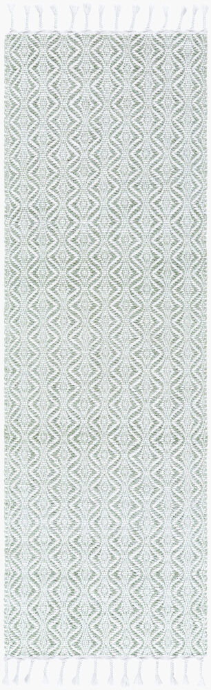 Peony Handmade Rug, by Surya, 8' length x 2'6" width