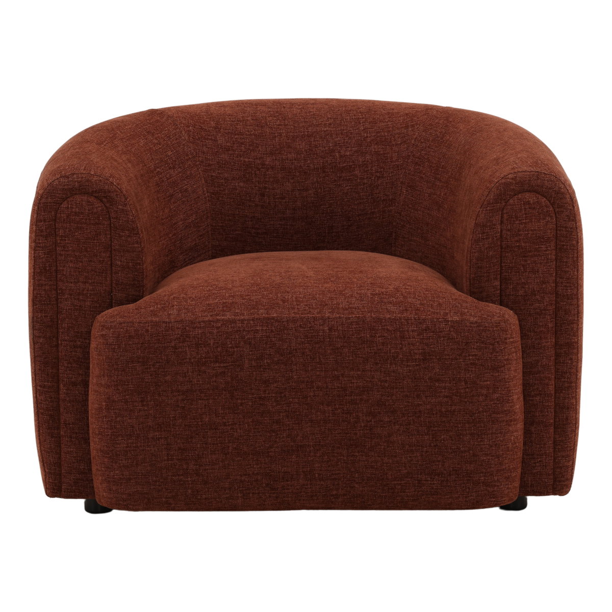 Iroh Occasional Chair Rust, Accent Chair by Dovetail, 40.25" width x 28.62" height x 34.75" depth View 2