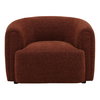 Iroh Occasional Chair Rust, Accent Chair by Dovetail, 40.25" width x 28.62" height x 34.75" depth thumbnail 2