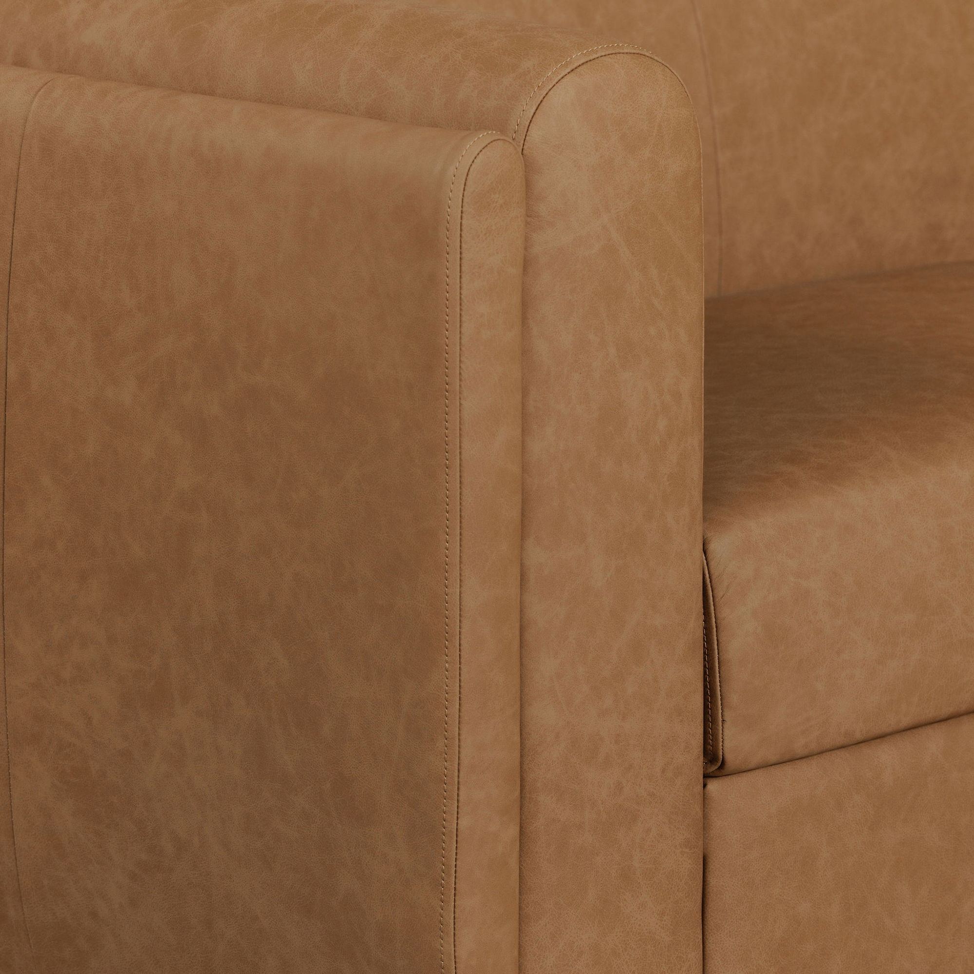 Alora Sofa Tan Leather large image 