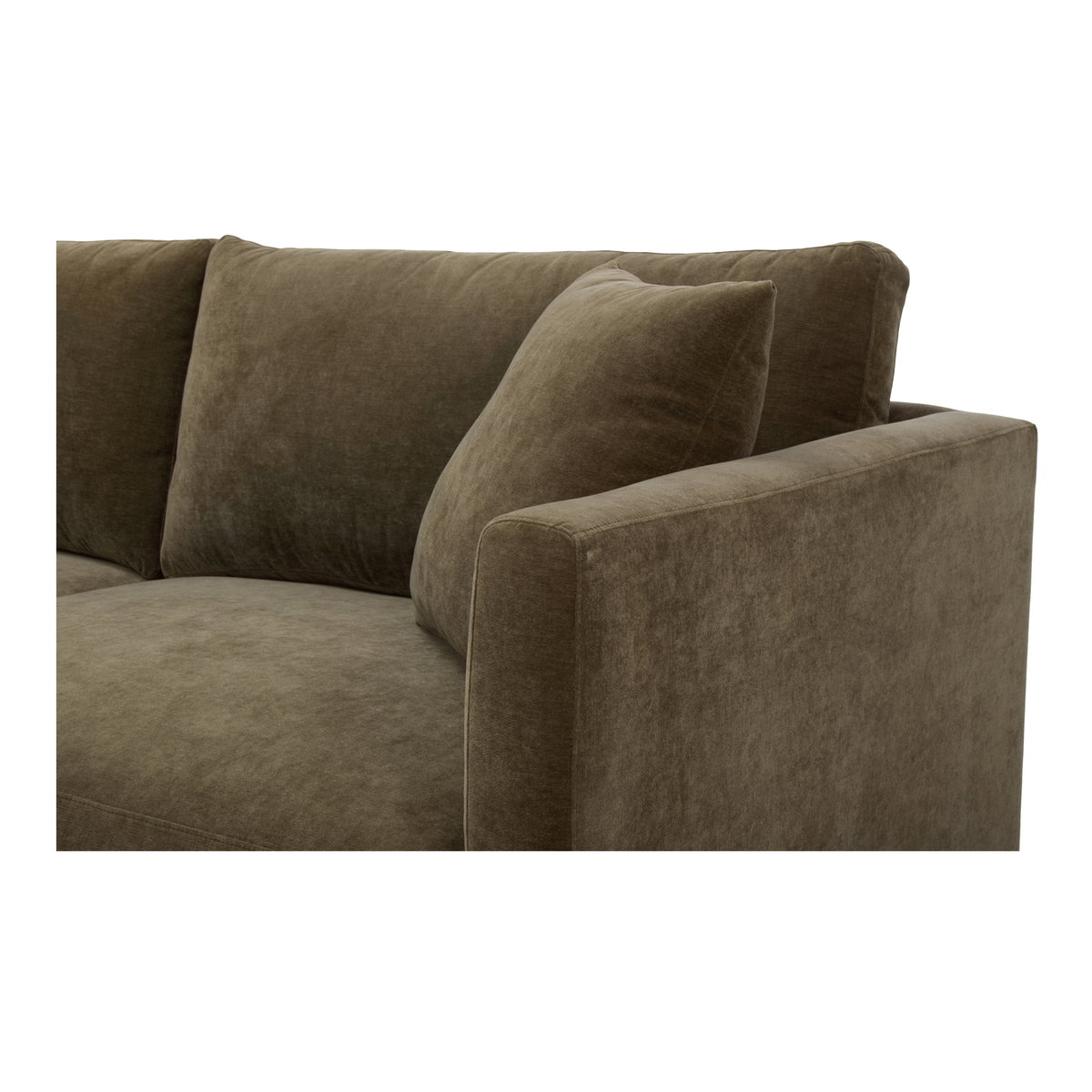 Bryn Sectional Left Heritage Cedar Green, Sectional Sofa by Moe's Home, 115.5" width x 31.5" height x 70.5" depth View 5