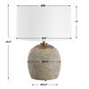 Raylan Textured Table Lamp, by Uttermost, 1'7" width x 2'1.5" height x 1'7" depth thumbnail 3