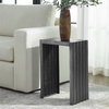In The Groove Aluminum Accent Table, Side & End Table by Uttermost, 16" width x 23" height x 10" depth thumbnail 2