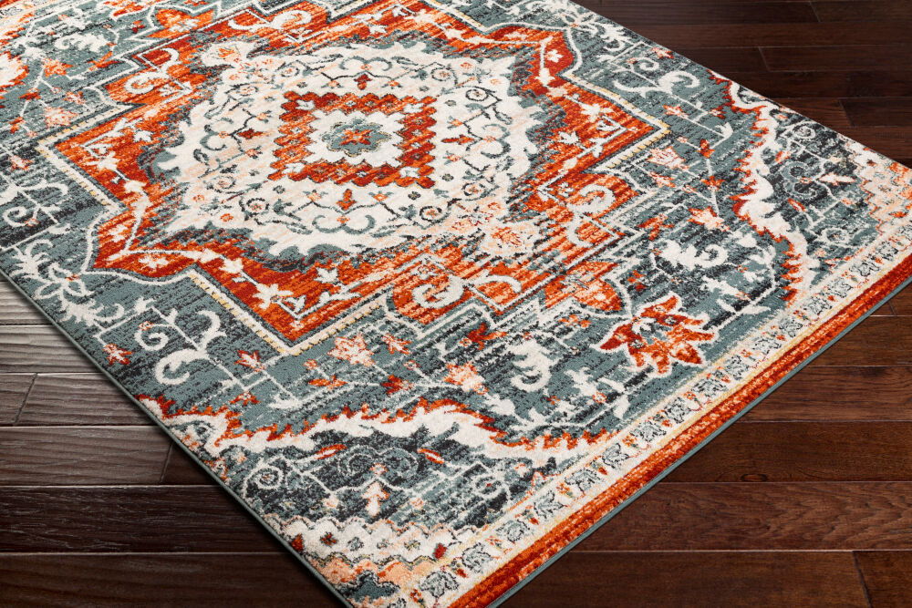 Tevazu Machine Woven Rug, by Surya, 9'0.27" length x 6'6.74" width