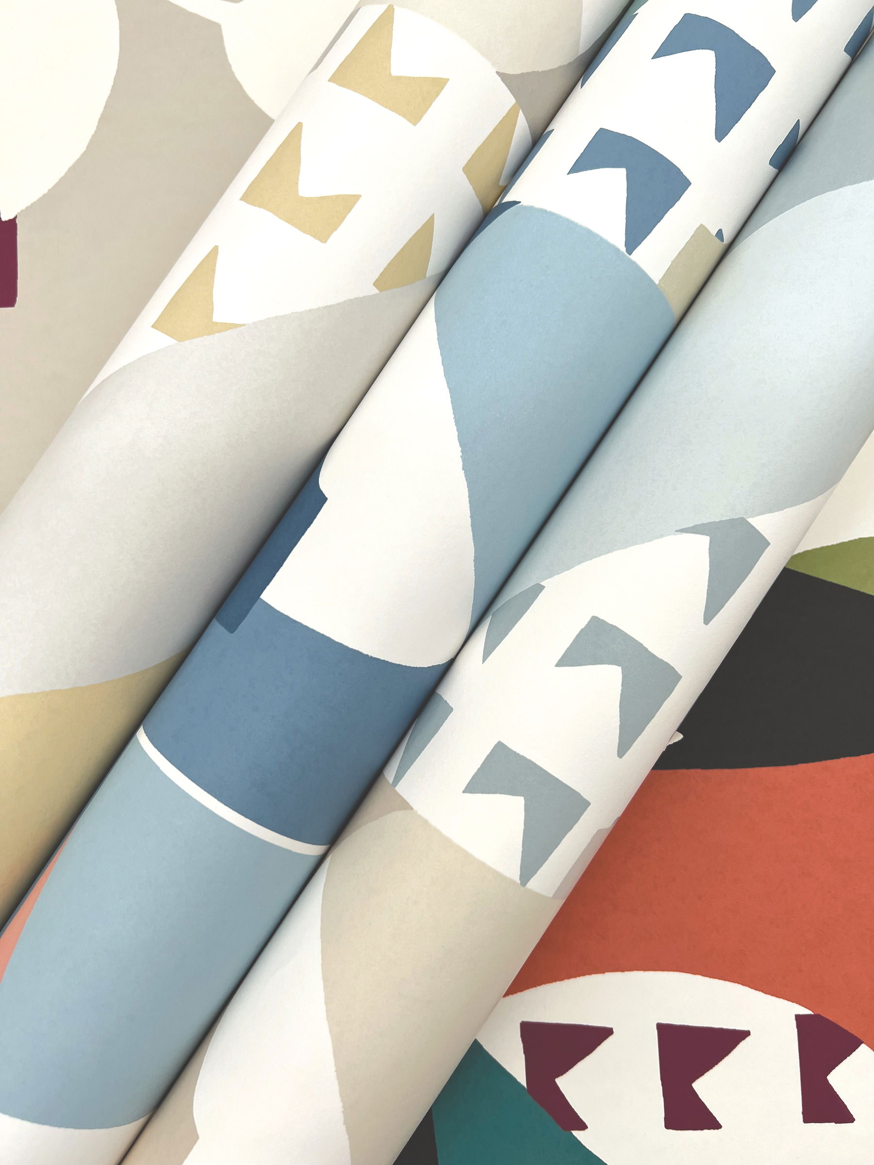 Cut Outs Neutral Wallpaper, by York Wall, 27' length x 2'3" width x 0.02" depth View 6