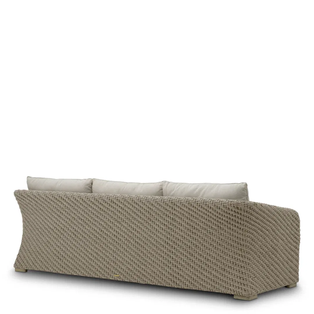 Outdoor Sofa Bryson Faux Woven Rattan Viola Sand large image 