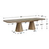 Caledon Reclaimed Oak Dining Table, Furniture by Uttermost, 114" width x 30" height x 40" depth thumbnail 3