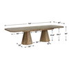 Caledon Reclaimed Oak Dining Table, by Uttermost, 114" width x 30" height x 40" depth thumbnail 3