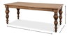 Oak Dining Table, by Sarreid, 3'1" length x 7' width x 2'7" height thumbnail 9