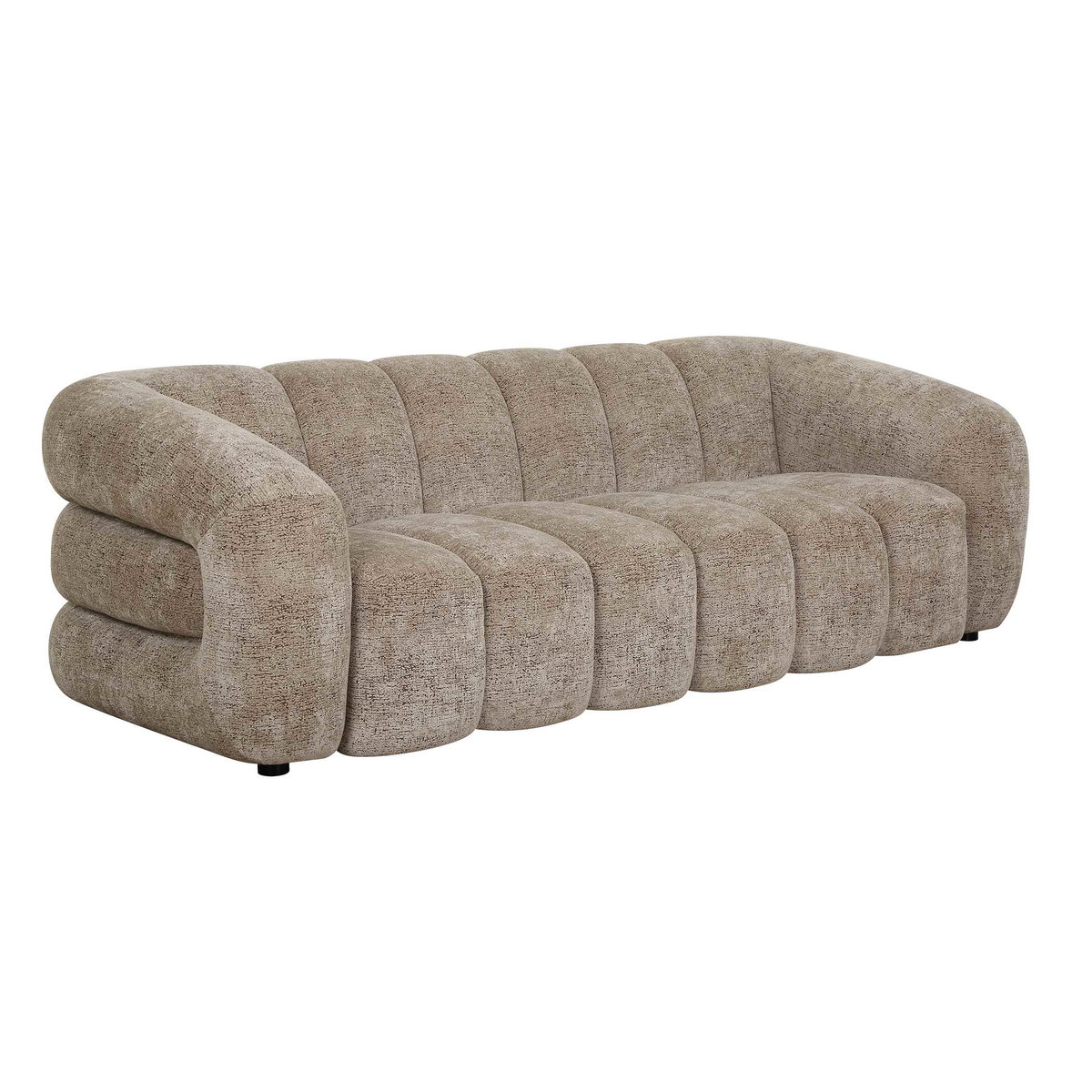 Modella Upholstered Chenille Sofa, Sofas & Sectional by Uttermost, 92.5" width x 28.7" height x 41.4" depth View 6