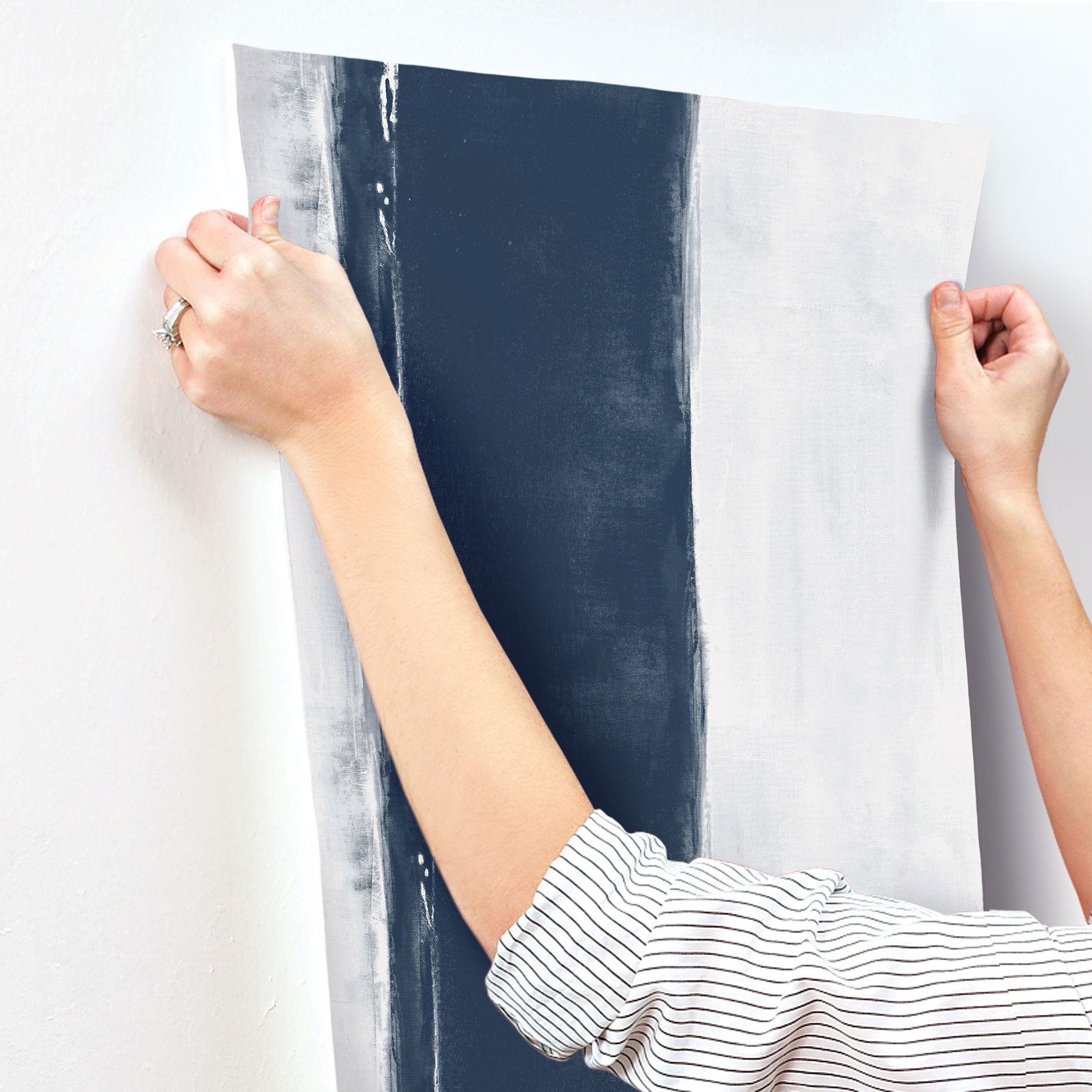 Ink Wash Navy Wallpaper large image 