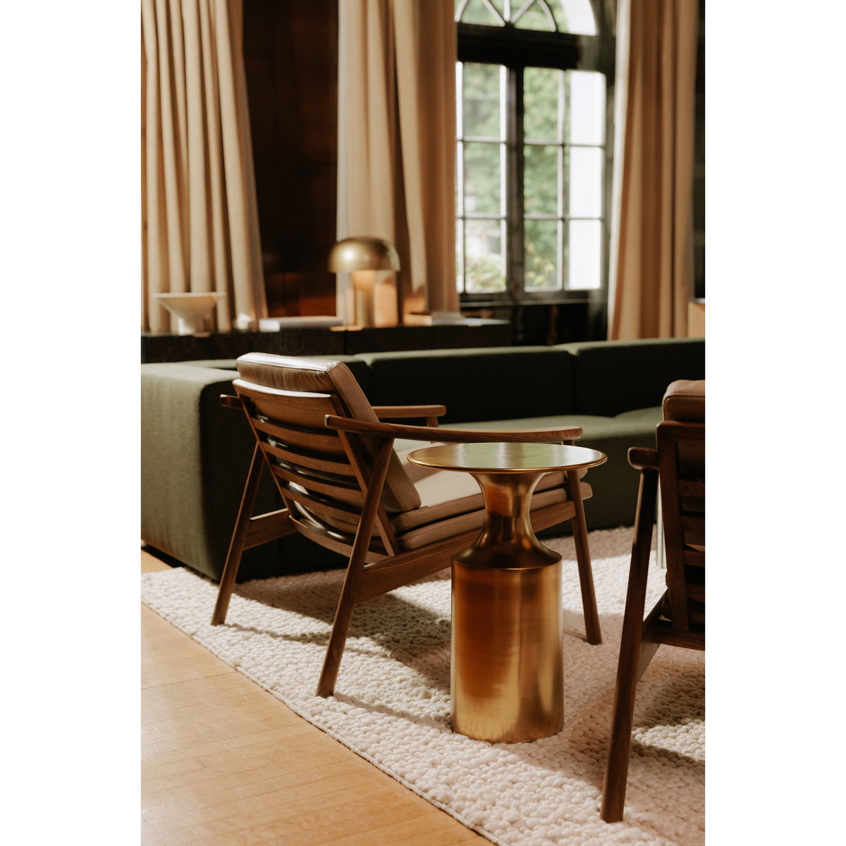 Rassa Accent Table Gold, Side & End Table by Moe's Home, 14.5" width x 21" height x 14.5" depth View 4