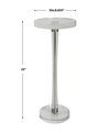 Pria Crystal Drink Table, Side & End Table by Uttermost, 8.62" width x 22" height x 8.62" depth thumbnail 3