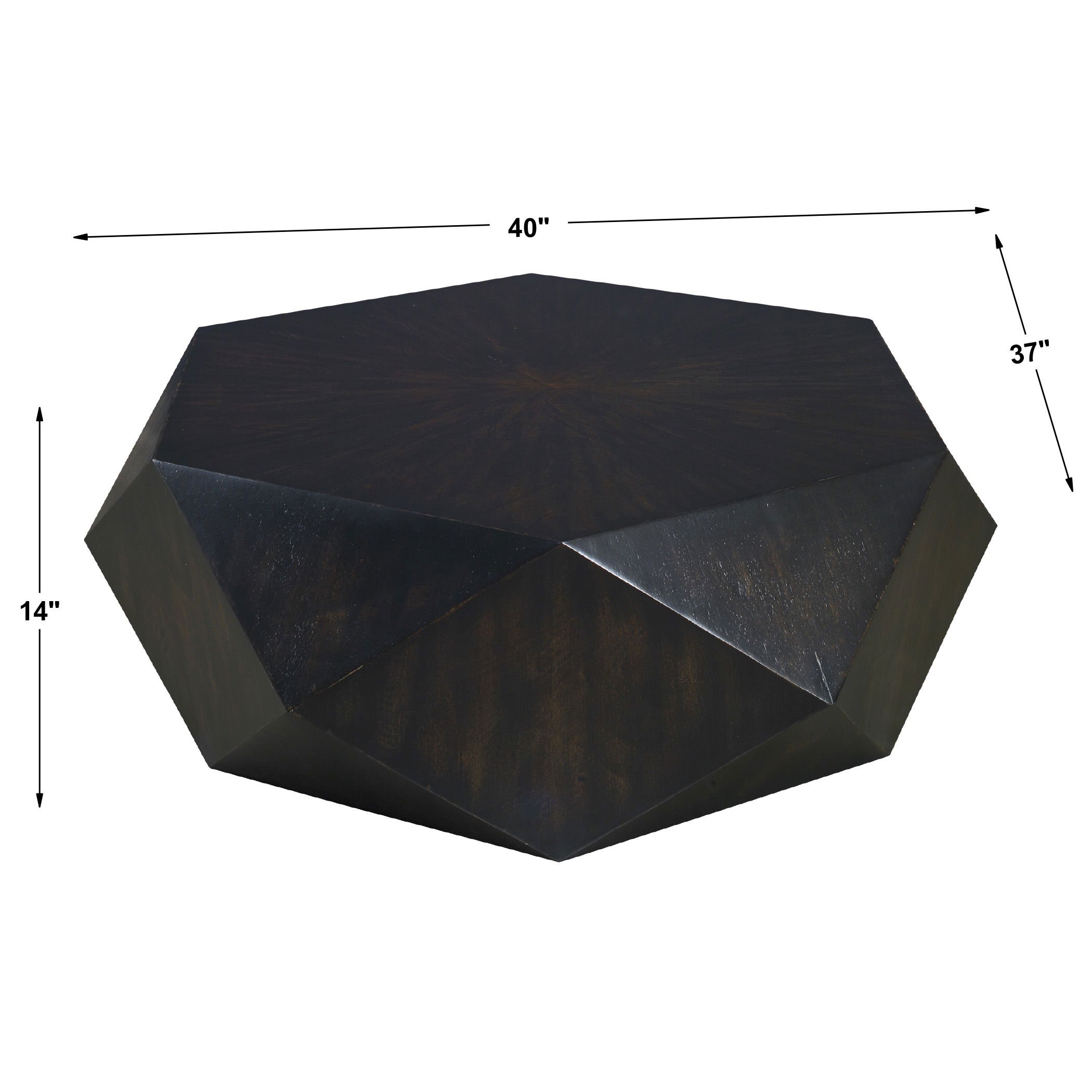 Volker Small Black Coffee Table large image 