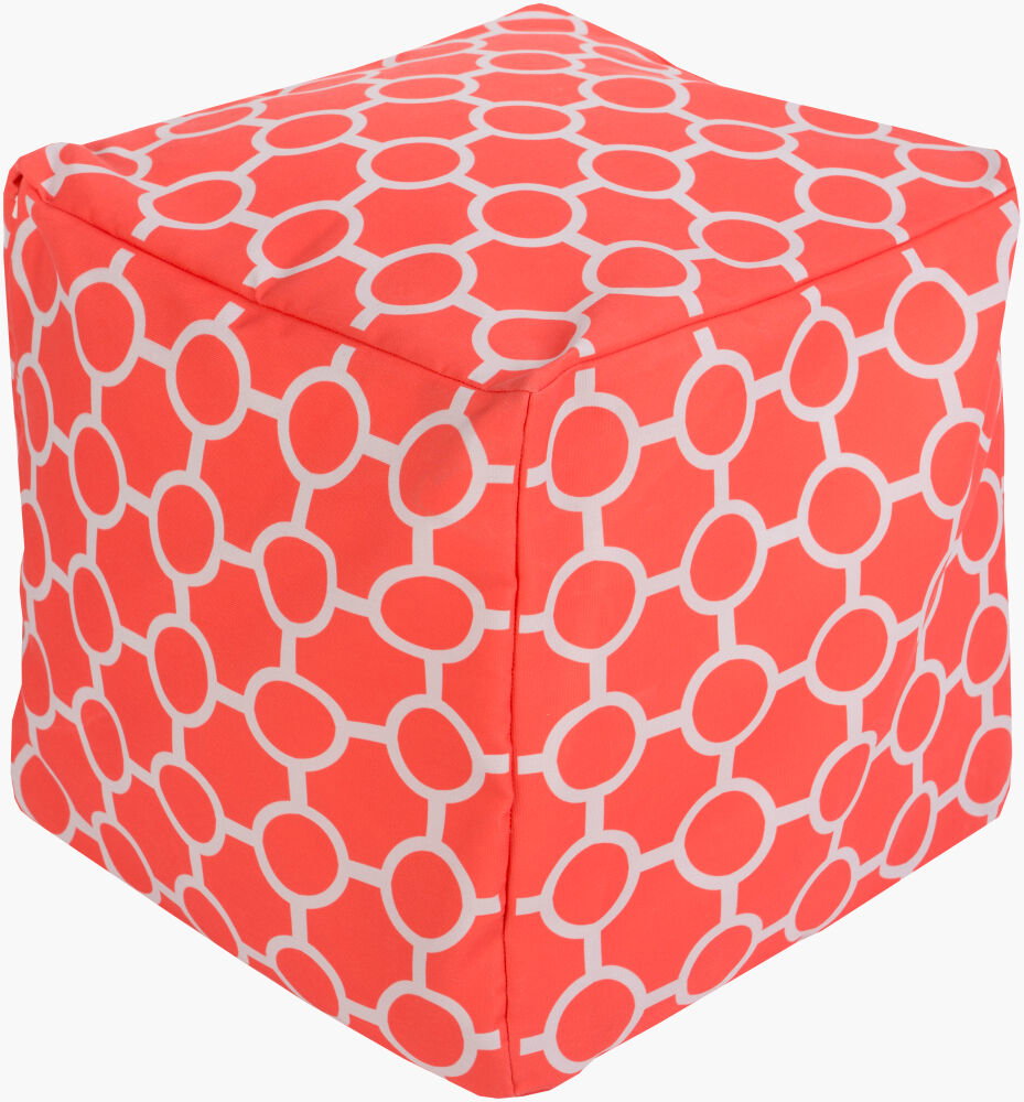 Rain Pouf, Ottoman by Surya, 18" width x 18" height