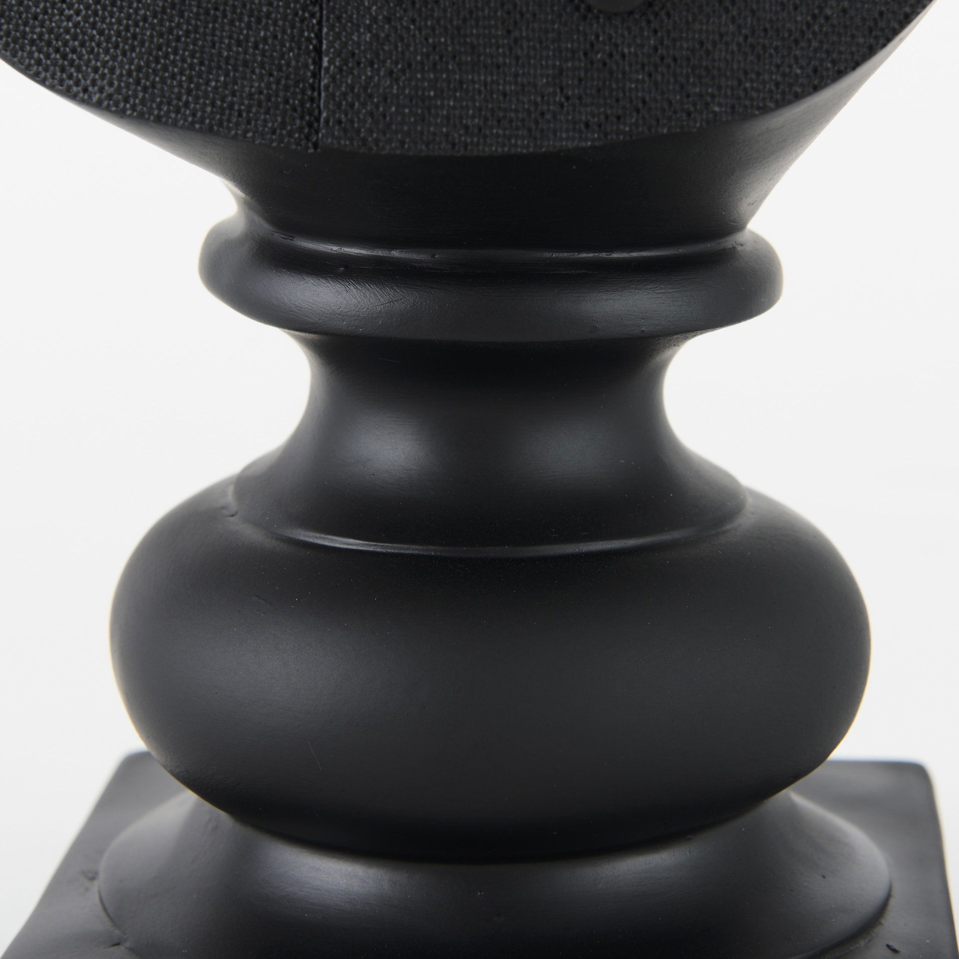 Murray  Black Painted Resin Fox in a Suit Bust large image 