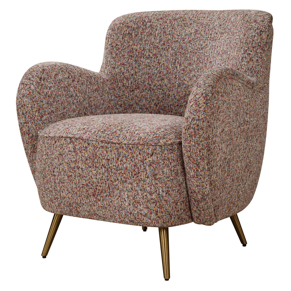 Gemstone Confetti Toned Accent Chair, by Uttermost, 29" width x 30" height x 29" depth View 5