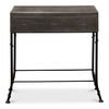 Grey Leather Shagreen Box On Stand, Side & End Table by Sarreid, 24" length x 10" width x 25" height thumbnail 3