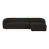 Faye Right Sectional Black Boucle, Sectional Sofa by Moe's Home, 112" width x 29.8" height x 59.65" depth thumbnail 1