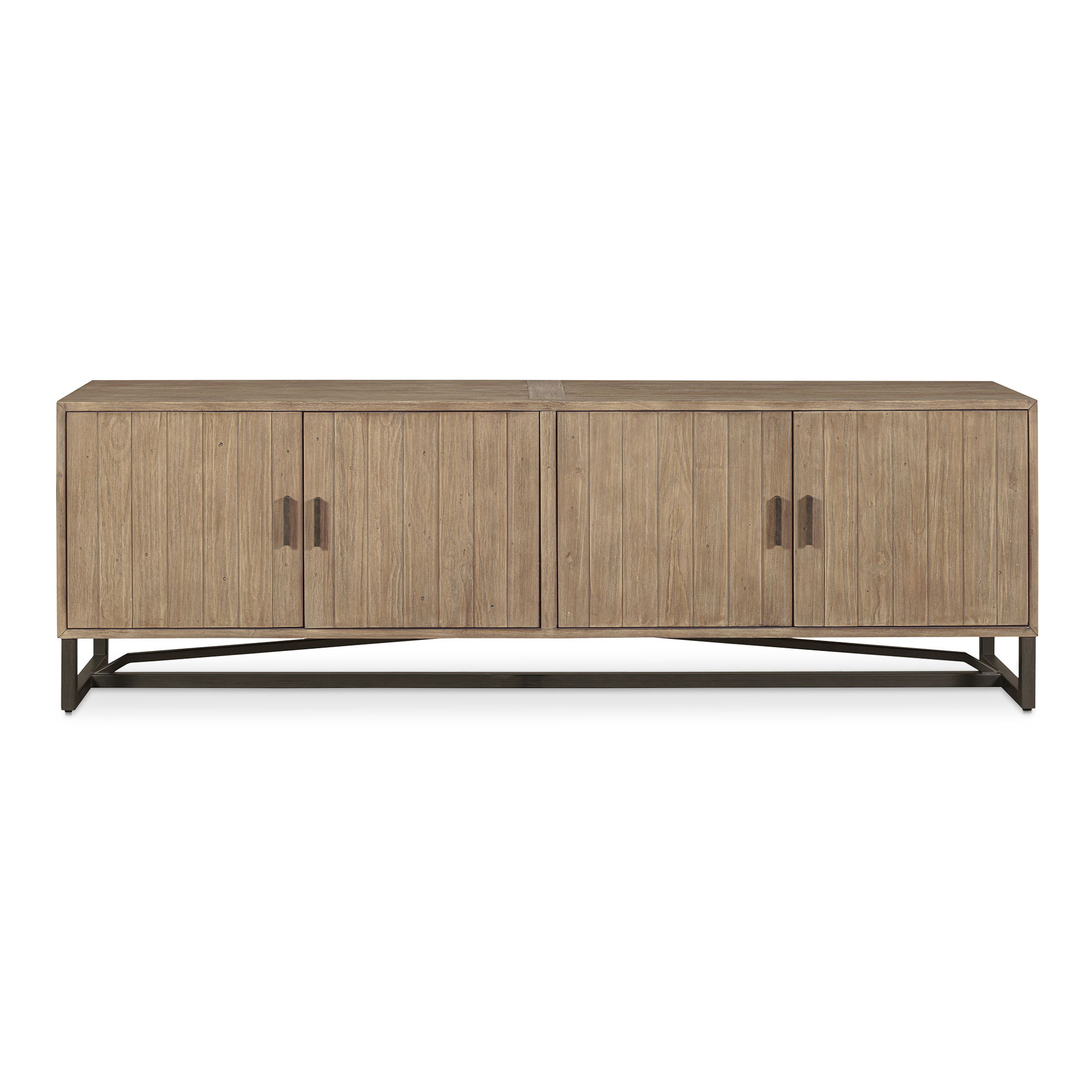 Sierra Media Unit Natural, Media Console by Moe's Home, 79" width x 25.5" height x 15.7" depth View 1