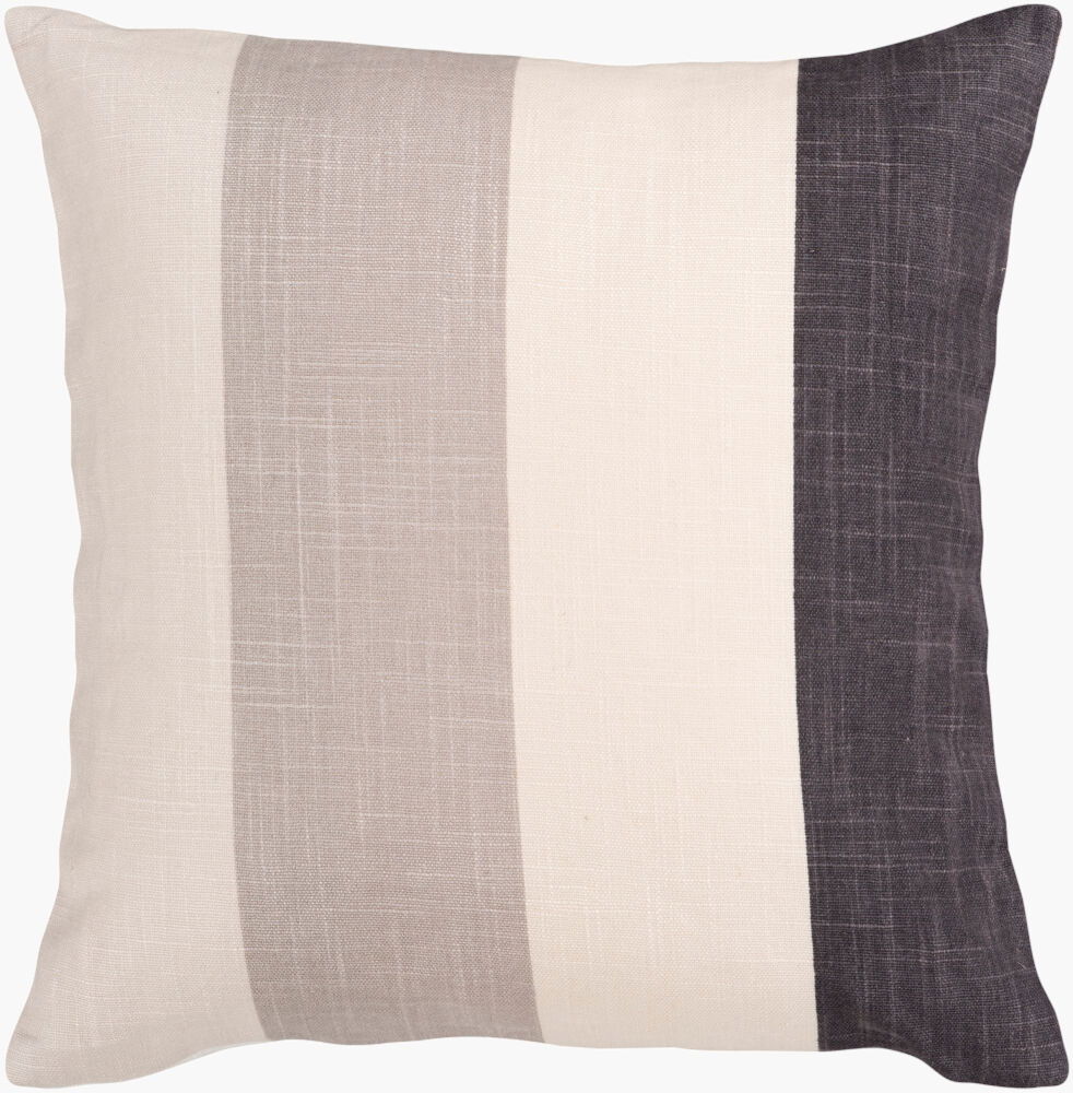 Simple Stripe Accent Pillow, Decorative Pillow by Surya, 22" length x 22" width