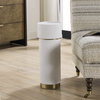 Wessex White Drink Table, Side & End Table by Uttermost, 8.5" width x 22.5" height x 8.5" depth thumbnail 3