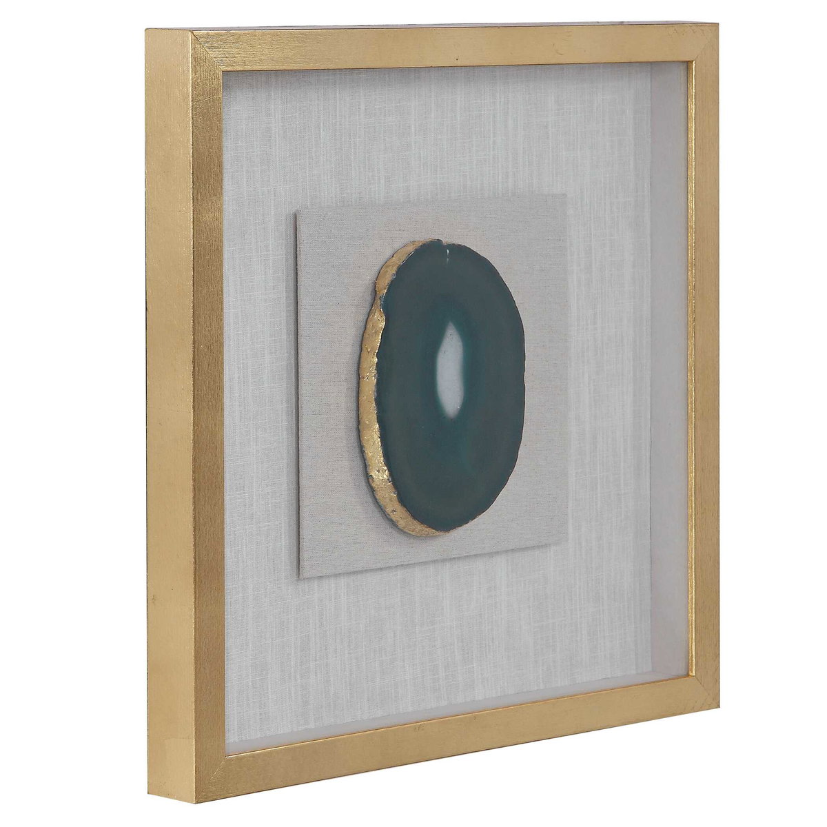 Keeva Agate Stone Shadow Box, Art by Uttermost, 19.75" width x 19.75" height x 2" depth View 4