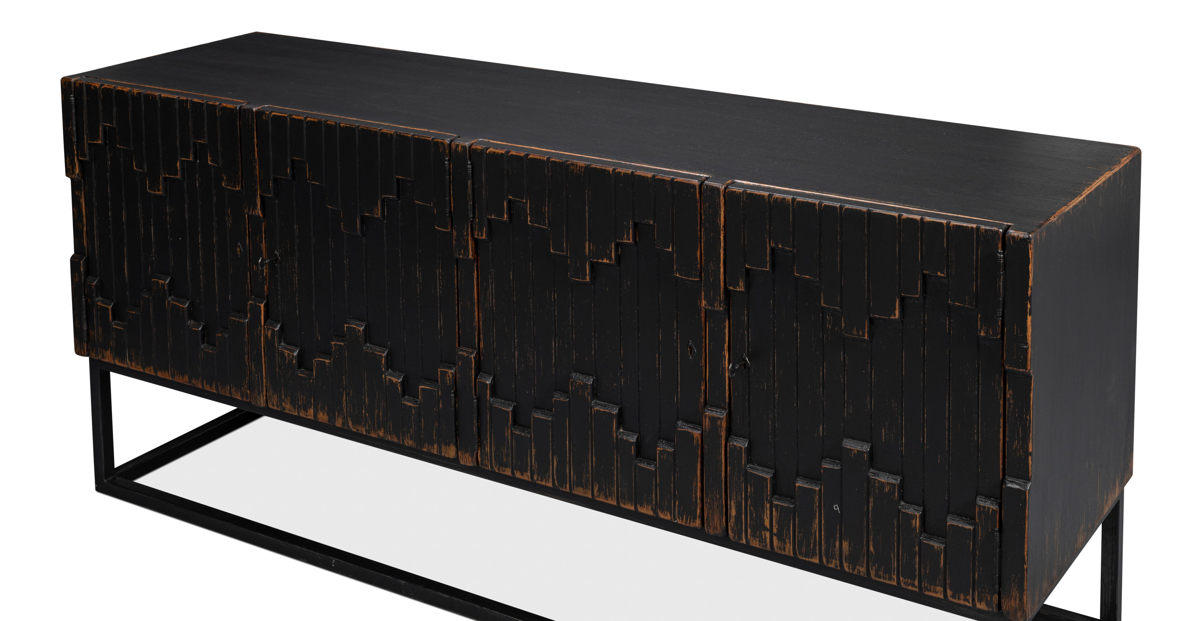 Aztec Sideboard, Black large image 