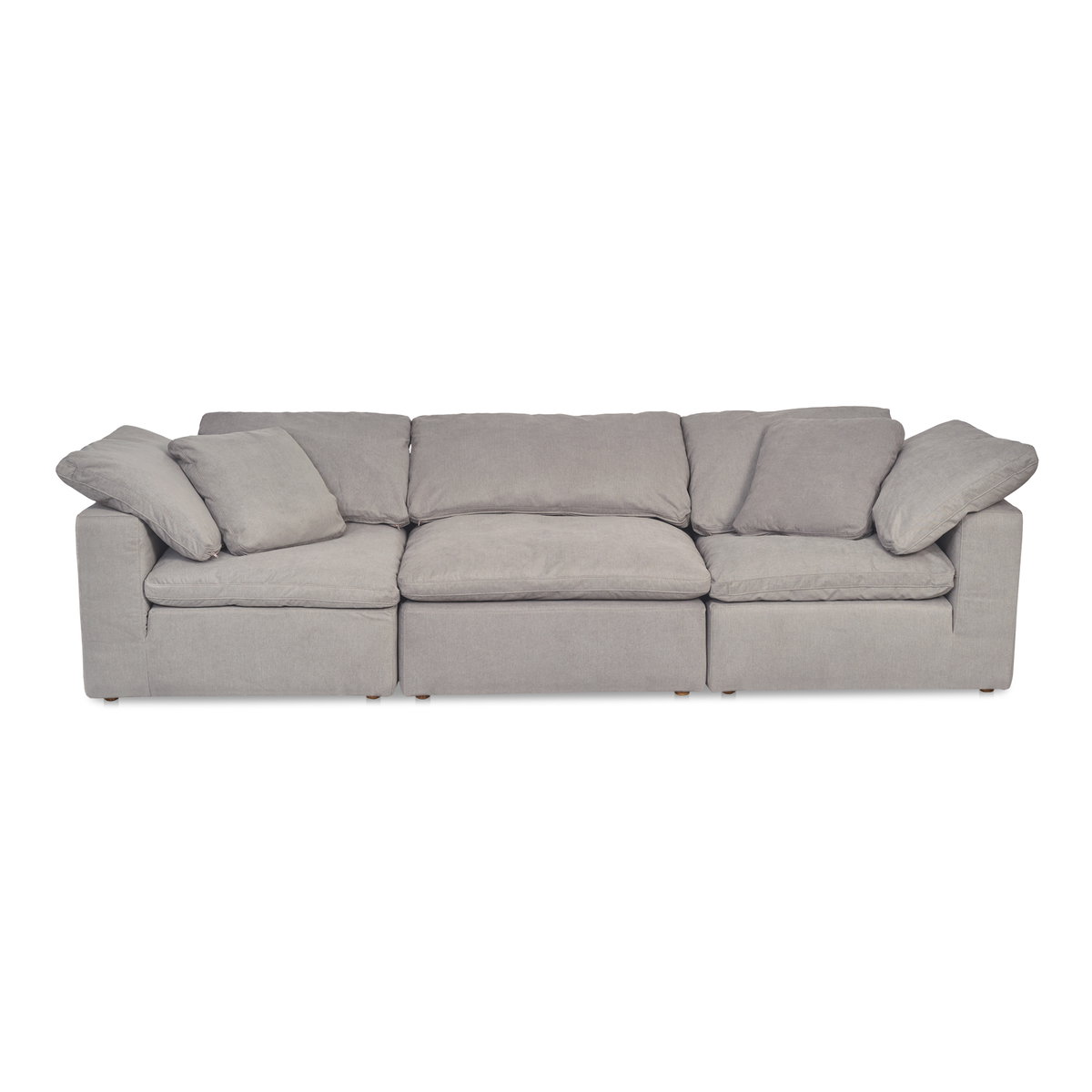 Clay Modular Sofa Light Grey, Sectional Sofa by Moe's Home, 133.5" width x 32.5" height x 44.5" depth View 1