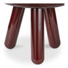 Joy Accent Table Deep Red Lacquer, Side & End Table by Moe's Home, 19" width x 18" height x 19" depth thumbnail 5