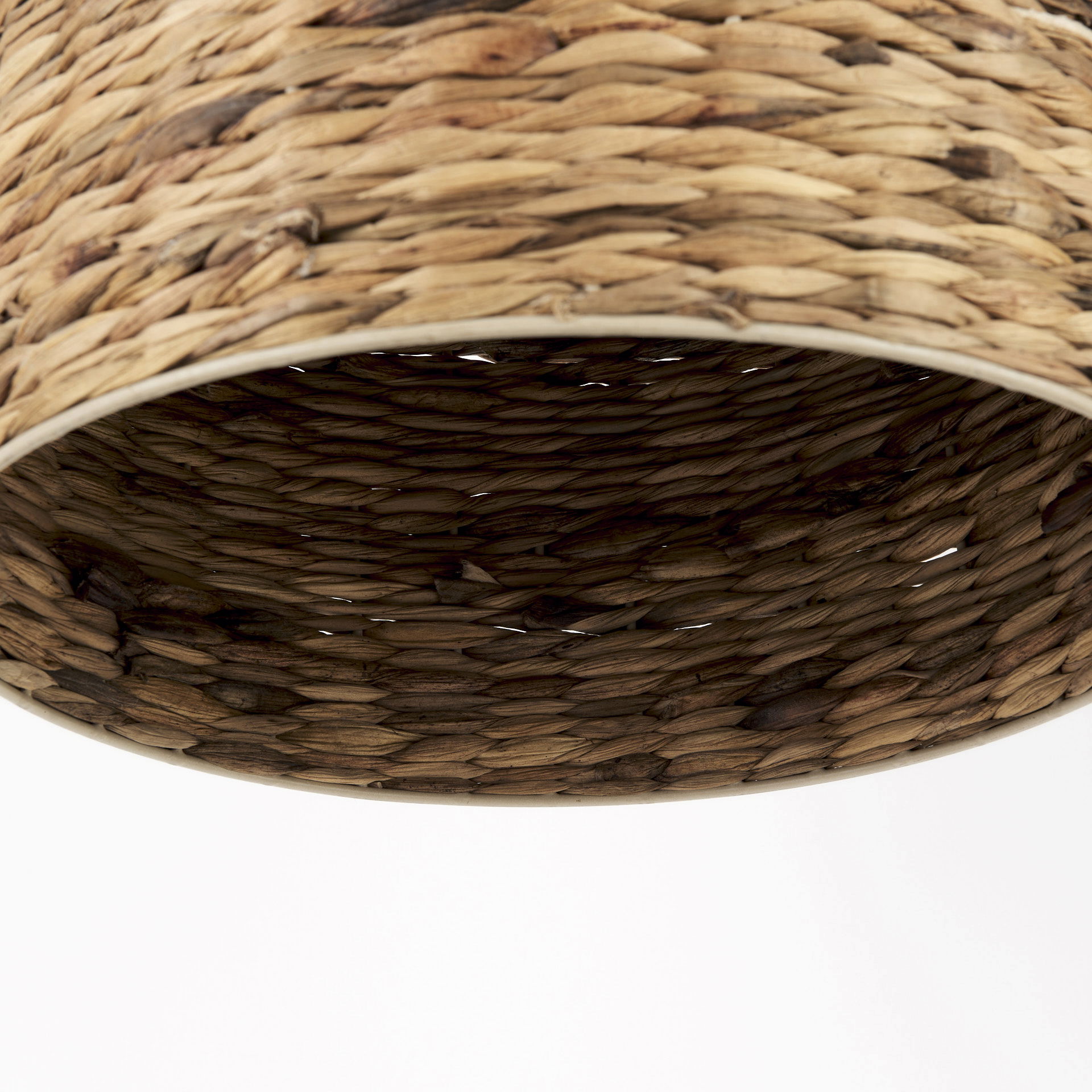 Campanile  Brown Whicker Pendant Light large image 