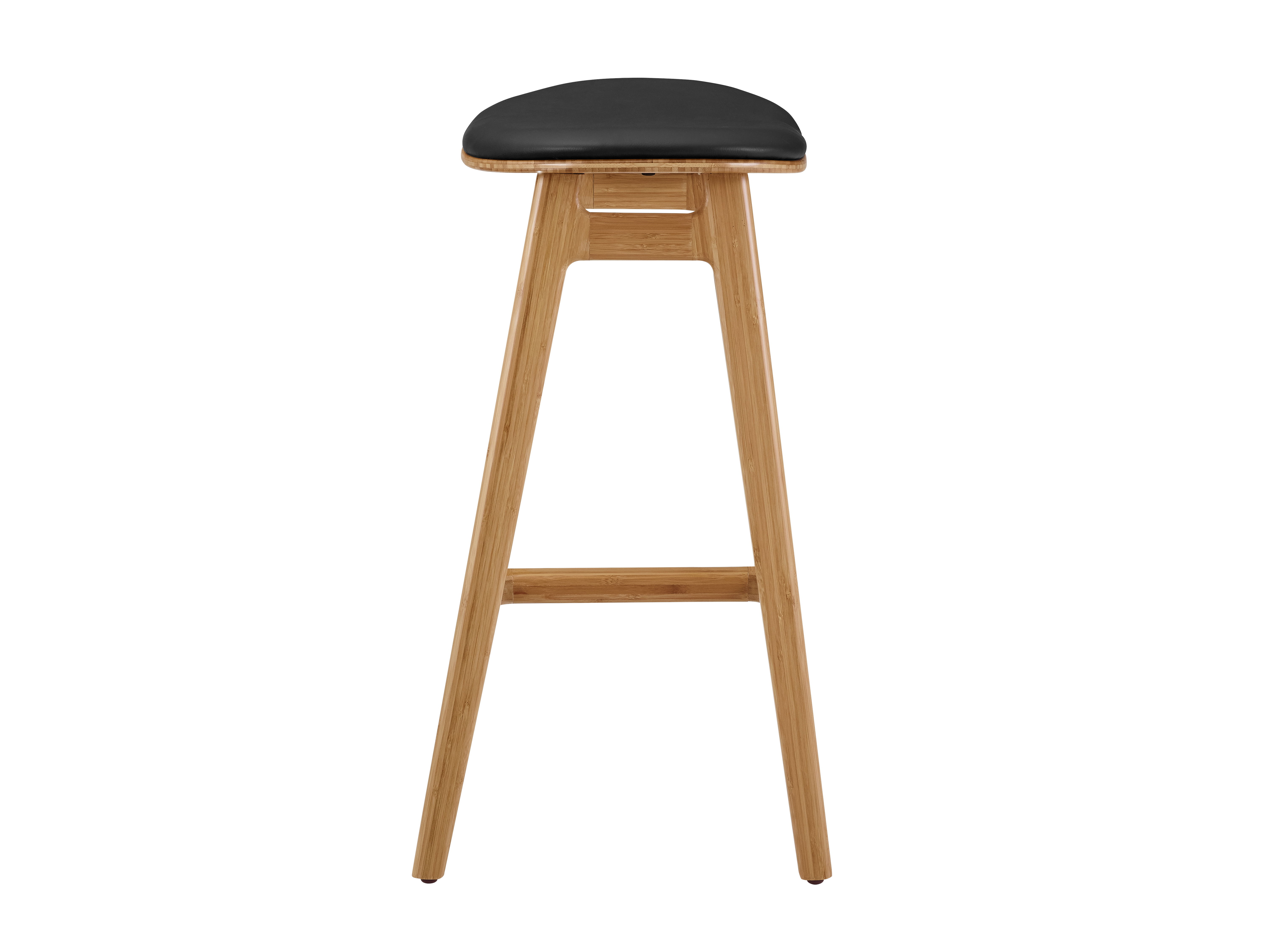 Skol Counter Height Stool With Leather Seat, Caramelized, (Set of 2), Counter & Bar Stool by Greenington, 15.75" length x 20" width x 27.75" height View 7