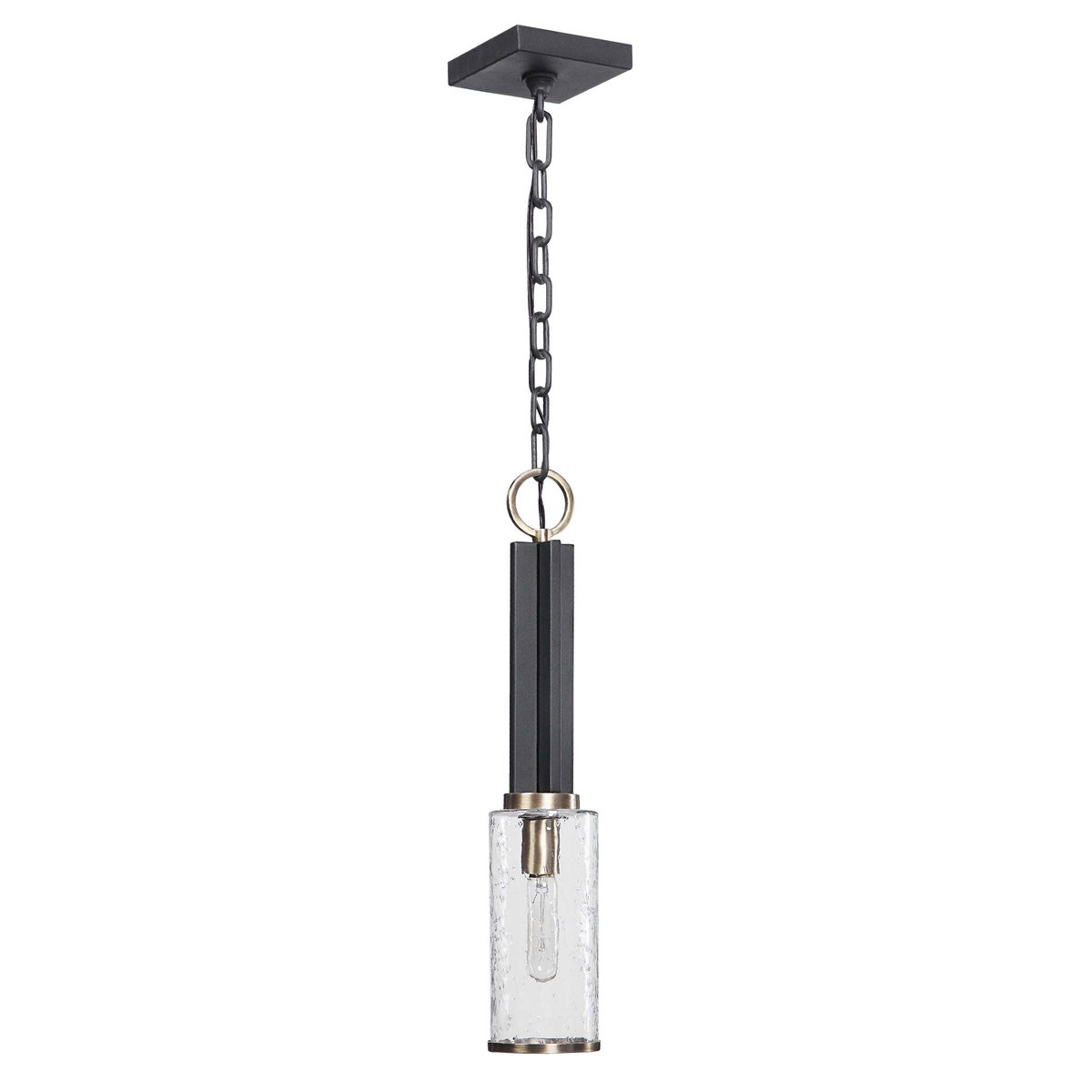 Jarsdel 1 Light Industrial Mini Pendant, Mini Light Pendant by Uttermost, 4.5" width x 23.25" height x 4.5" diameter View 4