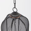 Jutland Set of Three Black Metal Bird Cage Candle Holder Lanterns, Lighting by Mercana, 8" length x 8" width x 43" height thumbnail 6
