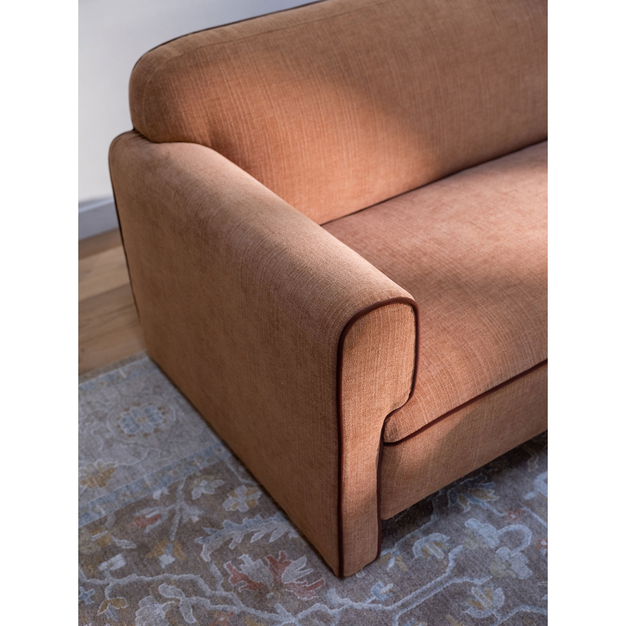 Leo Sofa Light Brown, Sofas & Sectional by Moe's Home, 90" width x 29.5" height x 33.8" depth View 8