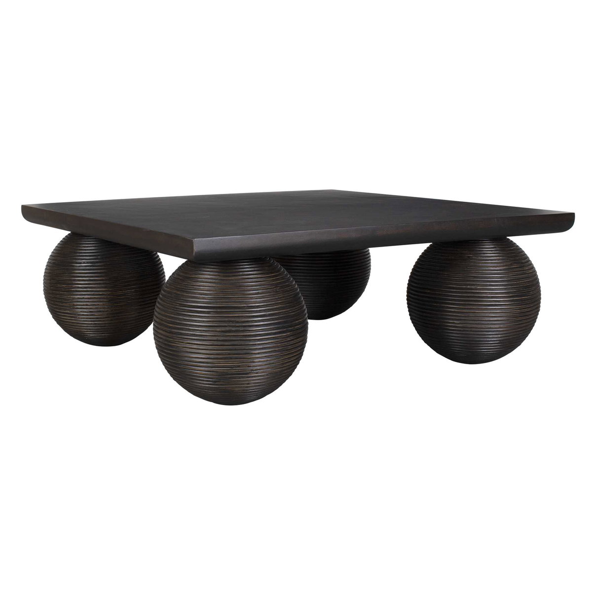 Kasson Sphere Leg Coffee Table, by Uttermost, 44" width x 17" height x 44" depth View 5