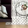 Geometric Wool/Silk Ivory/Black Area Rug thumbnail 2