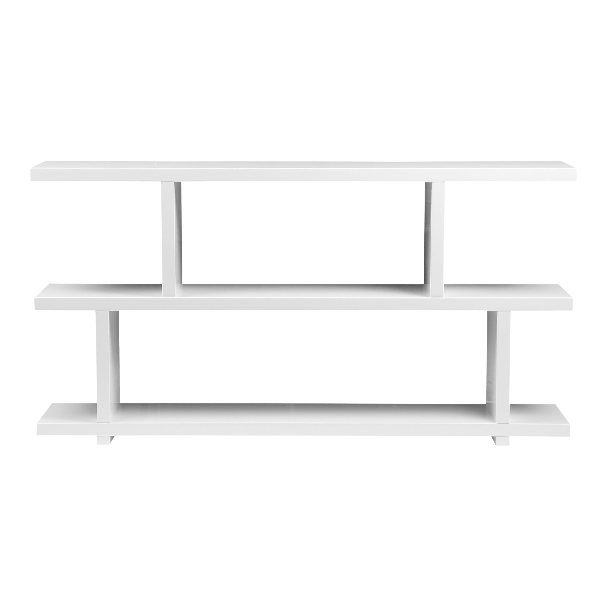 Miri Small Shelf White, Shelving & Bookcase by Moe's Home, 63" width x 33" height x 11" depth View 1