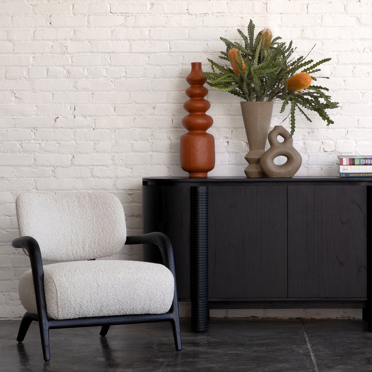 Arcona Occasional Chair Ivory, Accent Chair by Dovetail, 29.72" width x 30.04" height x 31.2" depth View 5