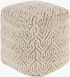 Hygge Pouf, Ottoman by Surya, 18" width x 18" height thumbnail
