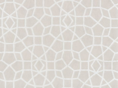 Sculptural Web Cream Wallpaper
