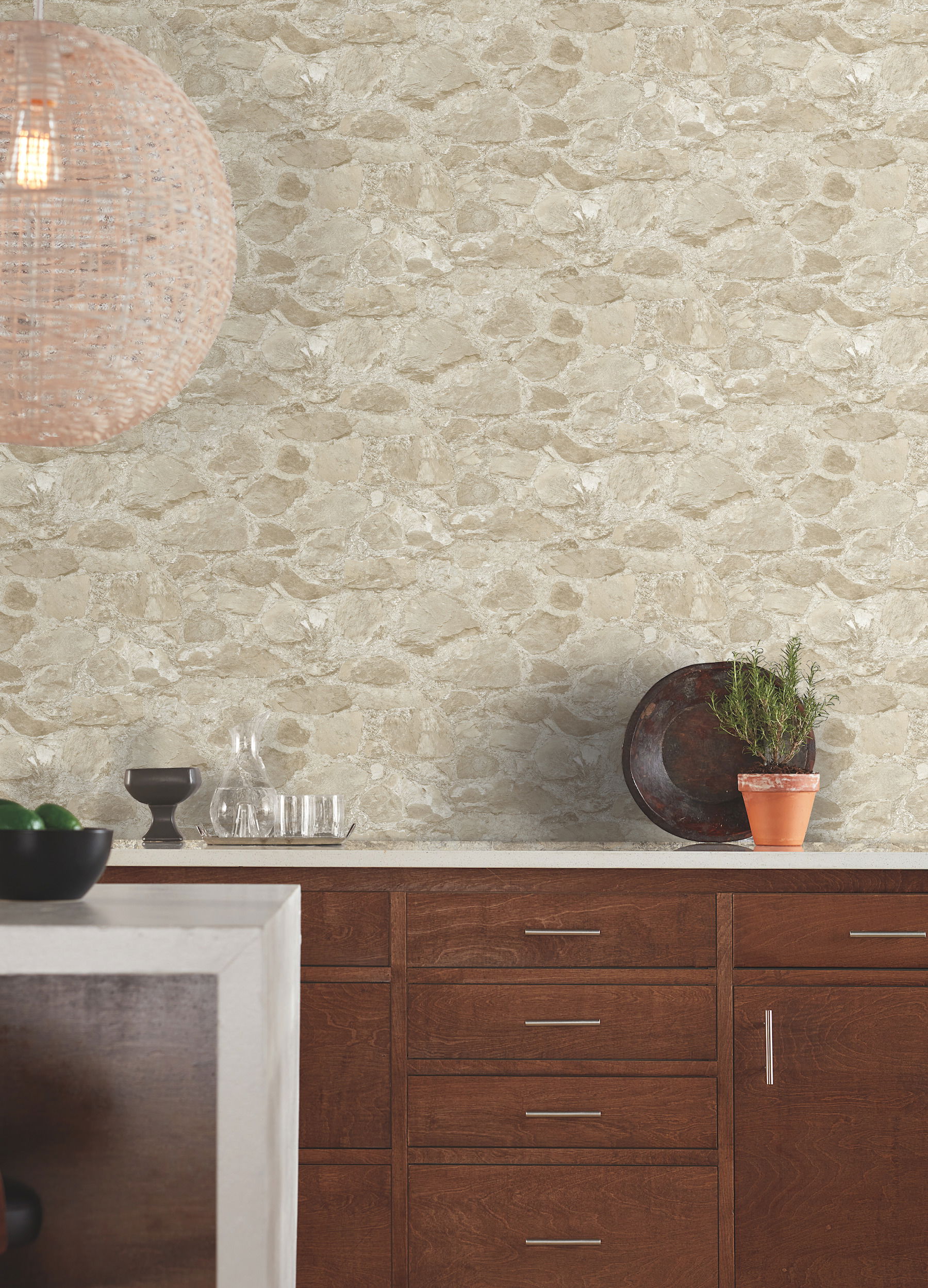 Field Stone Beige Wallpaper large image 