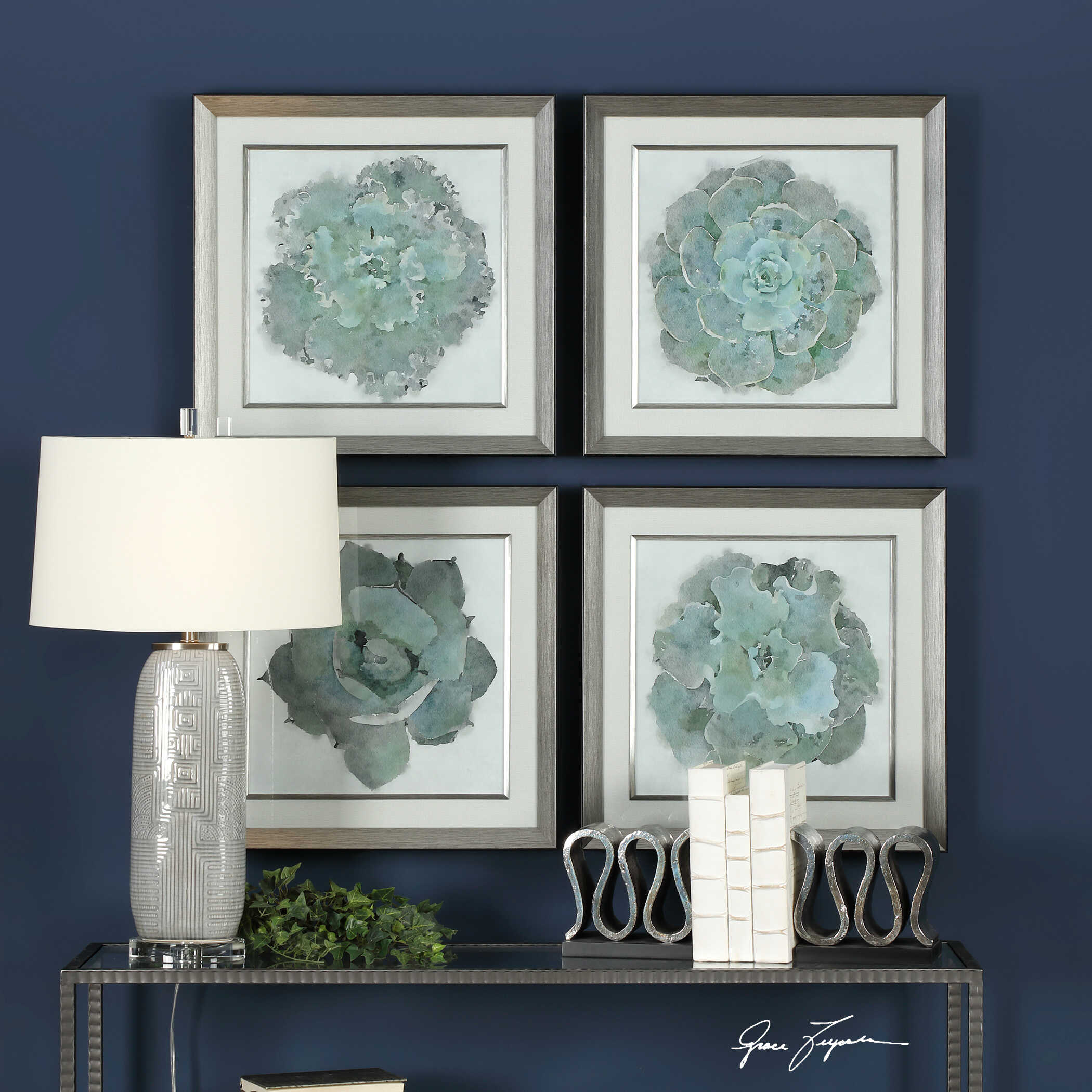 Natural Beauties Botanical Prints Set/4, Painting by Uttermost, 22.12" width x 22.12" height x 2" depth View 4